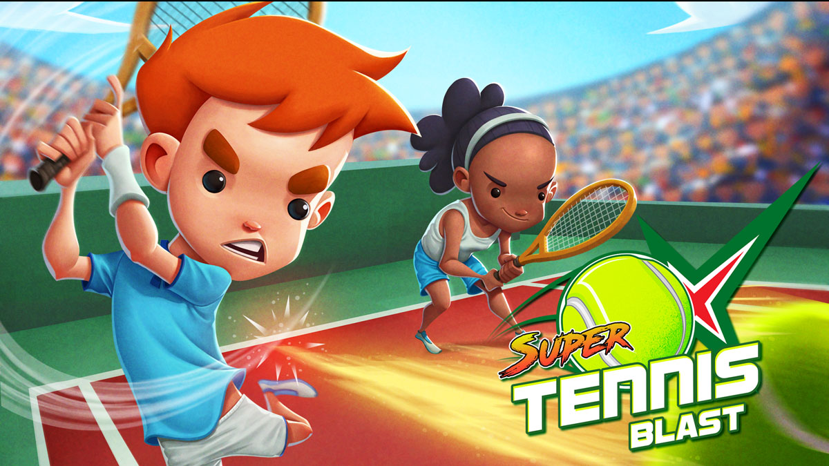 Super Tennis Blast monte au filet